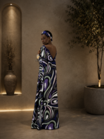 Kaftan Waves Purple - Image 4